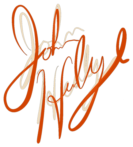 John Healy typographic banner text